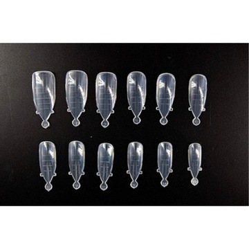 DUAL FORMS do ŻELU 12szt woreczek STILETTO