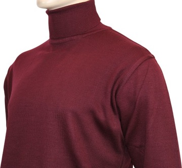 SWETER MĘSKI GOLF Kolor Bordo roz XXL