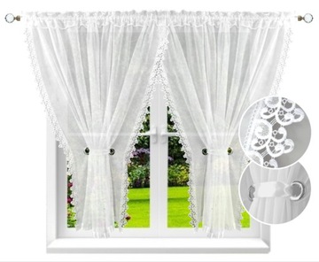 FIRANA GOTOWA 400x180 FIRANY FIRANKA BIAŁA KOKONY