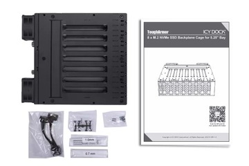 ICY DOCK 8-отсек M.2 NVMe SSD PCIe 4.0 для отсека для внешнего диска