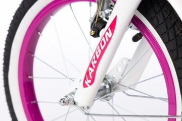 Велосипед для девочек Karbon Kitty 16 Розовый 2024 Basket Боковые подножки