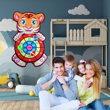 ИГРА НАВЫКОВ ТИГР С ЛИПУЧКОЙ БЕЗОПАСНЫЙ ДАРТС ДАРТС ЩИТ ДЛЯ ДАРТСОВ