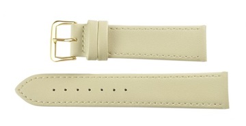 РЕМЕШОК ДЛЯ ЧАСОВ ИЗ НАТУРАЛЬНОЙ КОЖИ 16мм КРЕМОВЫЙ