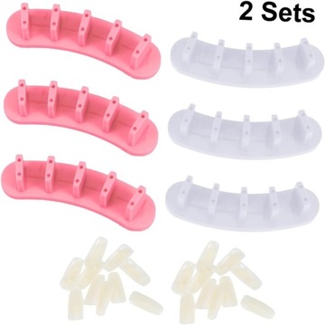 4 Zestawy Do ?wiczeń Manicure Zestaw Do Zdobienia Paznokci Stojak Do Paznok