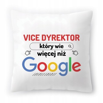 Poduszka Dla Vice Dyrektora na Urodziny Prezent z Nadrukiem ze Zdjęciem