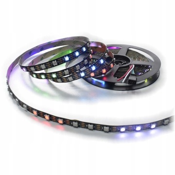 Taśma LED 5050 RGB WS2812B Magic 60 led/m IP20 5m