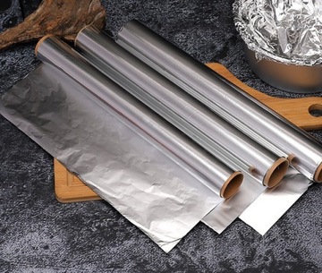 ТОЛСТАЯ ПРОЧНАЯ АЛЮМИНИЕВАЯ ФОЛЬГА ПИЩЕВОЕ ПИТАНИЕ PACLAN 10M