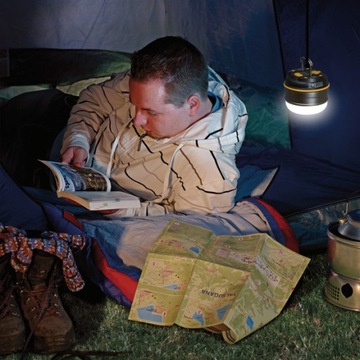 LAMPA AKUMULATOROWA ZEWNĘTRZNA DO ZAWIESZANA MAGNES LATARKA POD NAMIOT