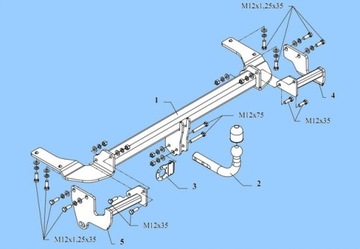 SPOLEHLIVÝ NOVÝ ZAŘÍZENÍ(HÁK) TÁŽNÝ MITSUBISHI GRANDIS