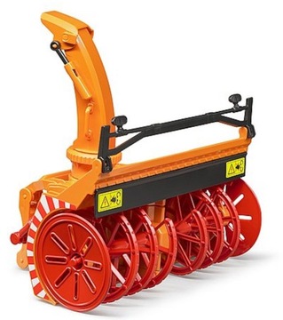BRUDER 02349 Pług śnieżny z dmuchawą i adapterem