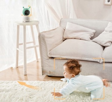 ЭЛЕКТРОННАЯ ПОВОРОТНАЯ КАМЕРА «НЯНЯ» 5 ДЮЙМОВ, WIFI, 2K, 4×Zoom HD, С НОЧНИКОМ