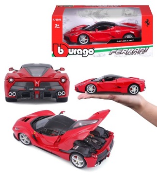 LaFerrari 1:24 Bburago 18-26001 CZERWONY WŁOSKI SAMOCHÓD METALOWE AUTO