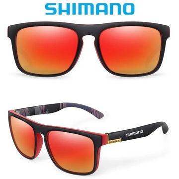 OKULARY PRZECIWSŁONECZNE Shimano UV400 RED WĘDKARSTWO ROWER UNISEX