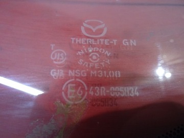 Стекло заднее Mazda 6 43R-005834 43R СЕДАН