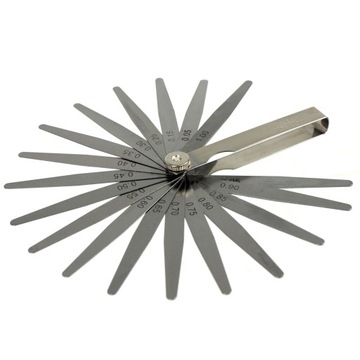 ПЛАСТИНОЧНЫЙ ЩУП 100 мм 20 НАКОНЕЧНИКОВ 0,05-1