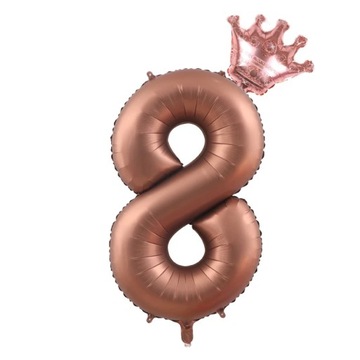 2шт кремовые воздушные шары с цифрами и воздушным шаром из фольги с короной