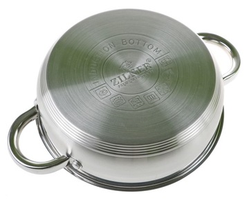 GARNEK STALOWY NISKI 20CM ZILNER 2,0 l INDUKCJA