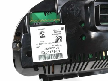 BMW F25 F10 F11 PŘÍSTROJOVÁ DESKA BUDÍKY EU DIESEL 9265179