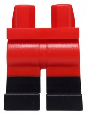 LEGO Nogi do figurki 970c00pb0411 Red Czerwony spodnie 1 szt NOWE