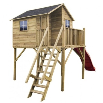 Деревянный детский садовый домик JERZYK MAX + НАБОР аксессуаров
