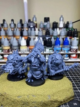 Болотные тролли - Highlands Miniatures Oldhammer Unit все