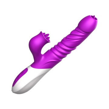 WIBRATOR MASAŻER ŁECHTACZKI PKT G POSUWISTY Podgrzewany SEX MASZYNA ORGAZM