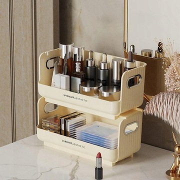 Organizer na przybory do makijażu z uchwytem