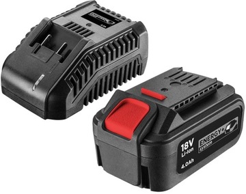 GRAPHITE ENERGY+ ŁADKOWARKA + AKUMULATOR 18V POJEMNOŚĆ 4.0Ah 58G002 58G004