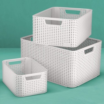 CURVER KOSZYK POJEMNIK ORGANIZER Z POKRYWKĄ 6L