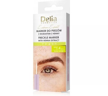 DELIA COSMETICS MARKER DO PIEGÓW Z EKSTRAKTEM Z HENNY, 4 ML