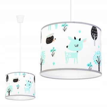 LAMPA WISZĄCA SUFITOWA LOFT DZIECIĘCA ABAŻUR BAMBI