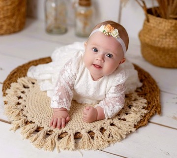 Платье для крещения GRACE цвета экрю