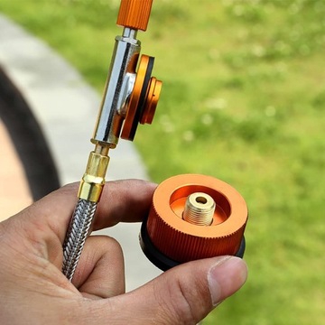 ПОРТАТИВНАЯ МИНИ-ТУРИСТИЧЕСКАЯ ГАЗОВАЯ ПЛИТА ДЛЯ КЕМПИНГА + ГАЗОВЫЙ АДАПТЕР