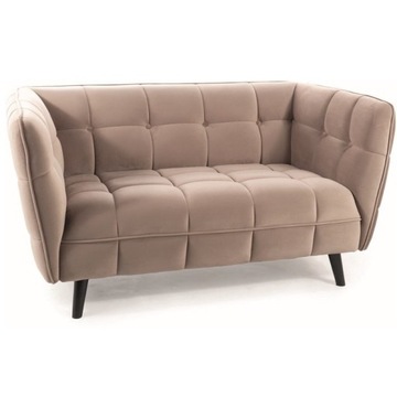 Sofa Castello Velvet 2 Wenge-C. Beż Bluvel 40