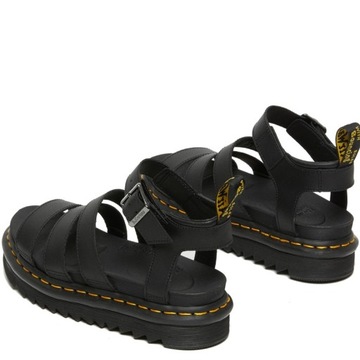 DR. MARTENS BLAIRE BLACK SANDAŁY r. 38