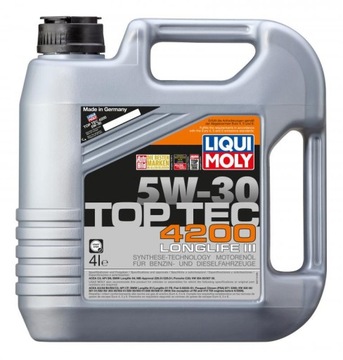 LIQUI MOLY LIQUI MOLY OIL 5W30 4L TOP TEC 4200 C2/C3 / SN/CF / 504.00 507.