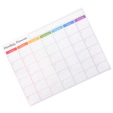 Tablica harmonogramu tygodniowego Biały Planner Organizator