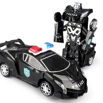 AUTO ROBOT 2w1 SAMOCHÓD POLICYJNY TRANSFORMACJA