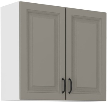 SZAFKA KUCHENNA BIAŁY SZARY STILO WISZĄCA 80X72