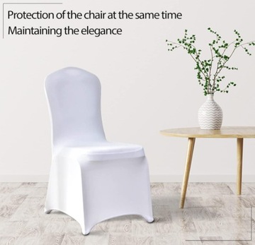 БЕЛЫЙ СВАДЕБНЫЙ БАНКЕТНЫЙ ЧЕХОЛ ДЛЯ СТУЛА