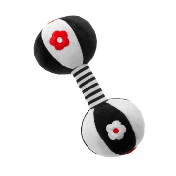 AKUKU MIĘKKA GRZECHOTKA PLUSZOWA HANTELEK