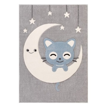 Dywan dziecięcy Luna 507 Błękitny - 80 x 150