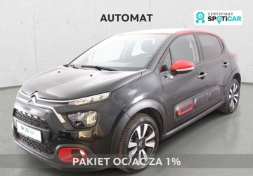 Citroen C3 III Hatchback Facelifting 1.2 PureTech 110KM 2023 Citroen C3 1.2 PureTech Shine EAT6 1.2 Benzyna 110KM