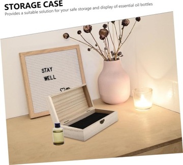 2 ящика для хранения бутылочек с эфирным маслом, деревянный органайзер для бутылок