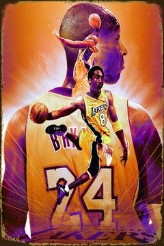 Tablica Ozdobna Blacha Kobe Bryant Lakers