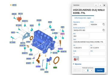 САЛЬНИК КОЛЕНВАЛА ЗАДНИЙ 2.0 TDCI FORD(OE)