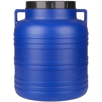 BECZKA Z ZAKRĘTKĄ DO KWASZENIA ZBIORNIK ATEST NA WODĘ ŻYWNOŚĆ PLASTIK = 60L