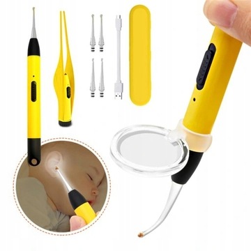 Środek do czyszczenia uszu dla dzieci LED Earpick