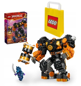 LEGO NINJAGO 71806 MECH ŻYWIOŁU ZIEMI COLE'A + LEGO TORBA PAPIEROWA ŚREDNIA