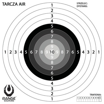 Tarcze do Wiatrówki AIR 100szt 14x14cm